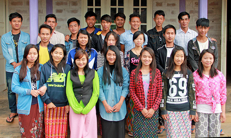 Picture of missionary students in Myanmar