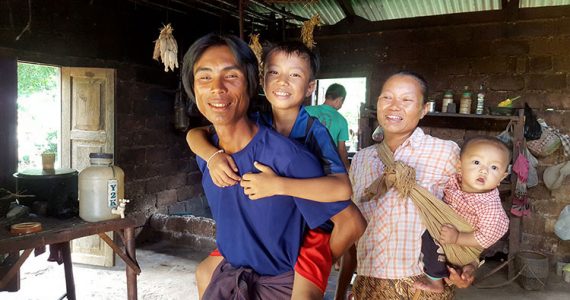Family reunited in Myanmar
