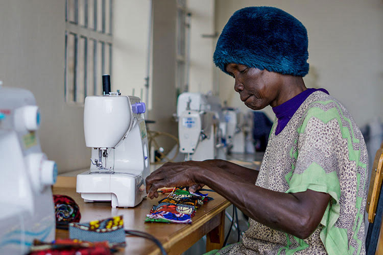 Women in Kenya sewing