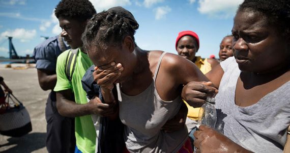 Picture of hurricane Dorian victims in Haiti