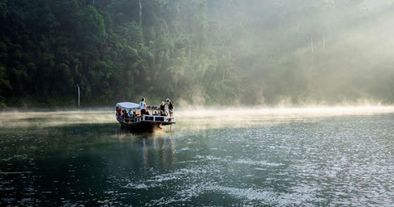 Picture of river boat in Southeast Asia