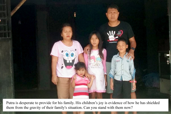 Picture of Putra and his family - Microloan Ministry September 2020 Appeal