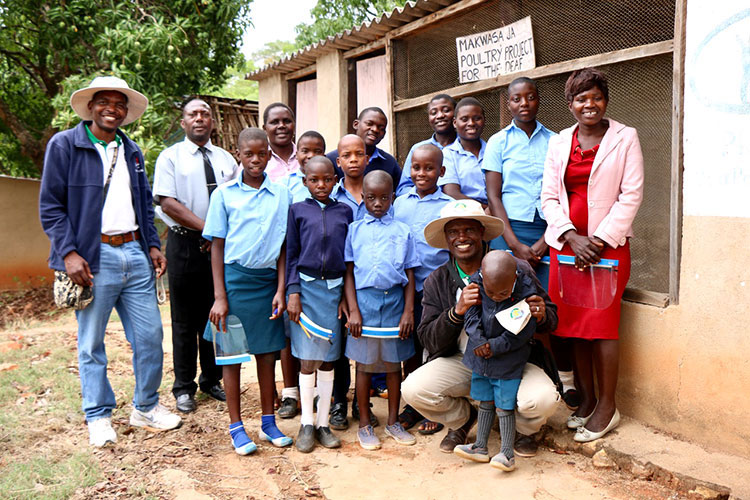 Class for the deaf in Zimbabwe