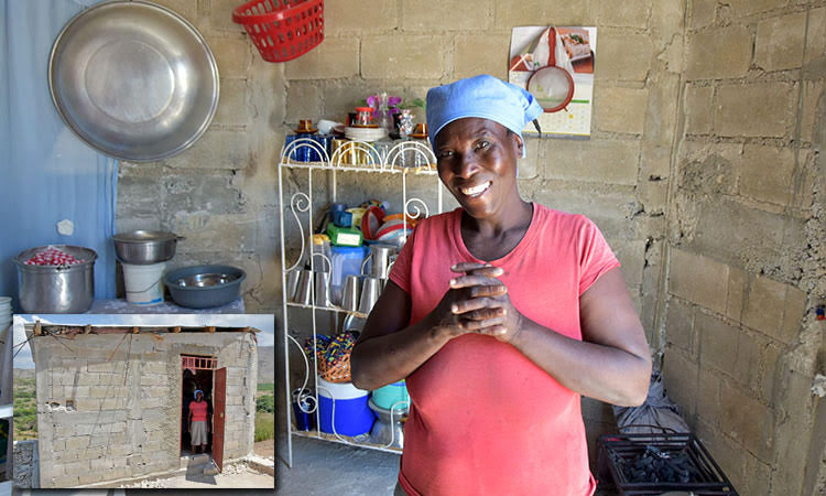 Picture of Margaret, a widow in Haiti whom Heaven's Family helped