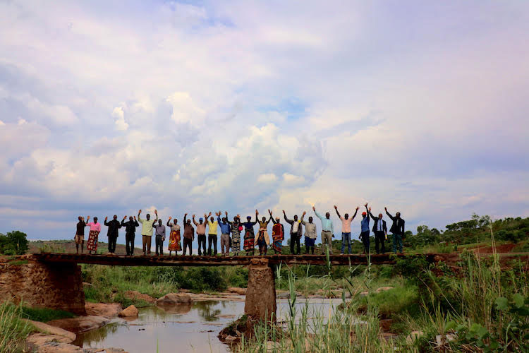 Picture of new bridge in Malawi