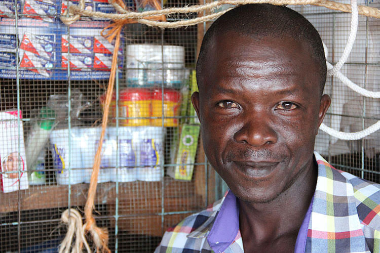 Picture of Kenyan borrower in shop