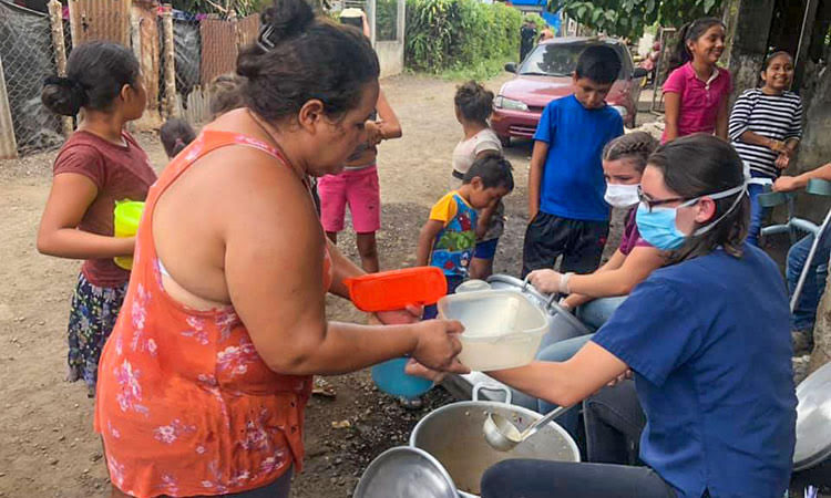 Picture of food being distributed in Guatemala during COVID-19