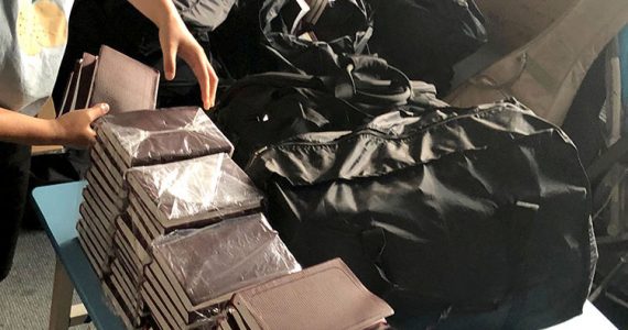 Picture of Bibles being smuggled