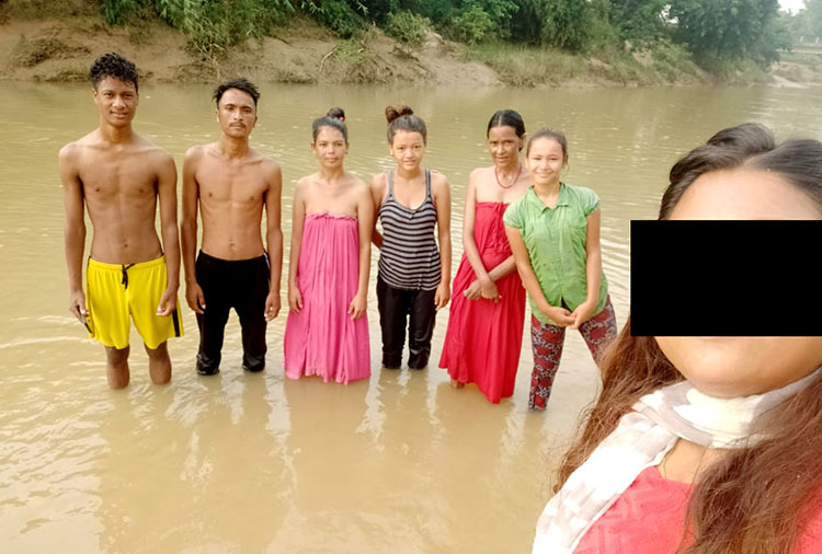 Picture of baptism in Nepal