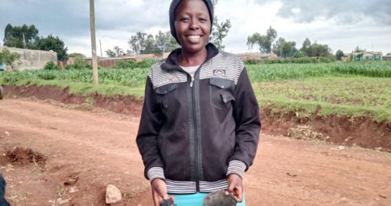 Magdalene's charcoal business in Kenya - Microloan Ministry