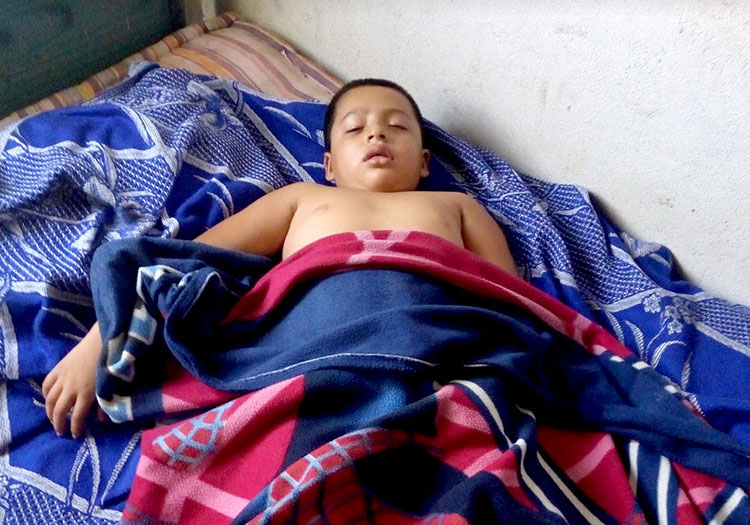 Picture of boy in Guatemala with epilepsy