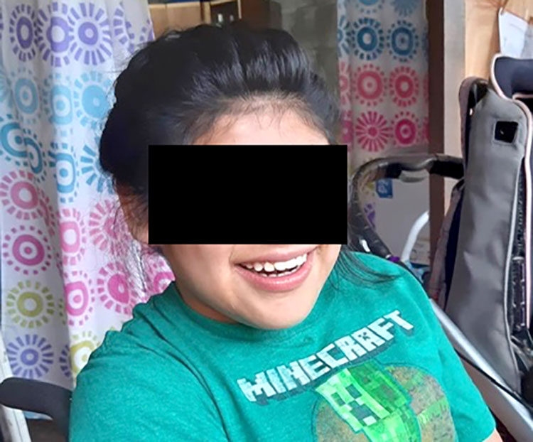 Image of girl in Guatemala rescued out of human trafficking