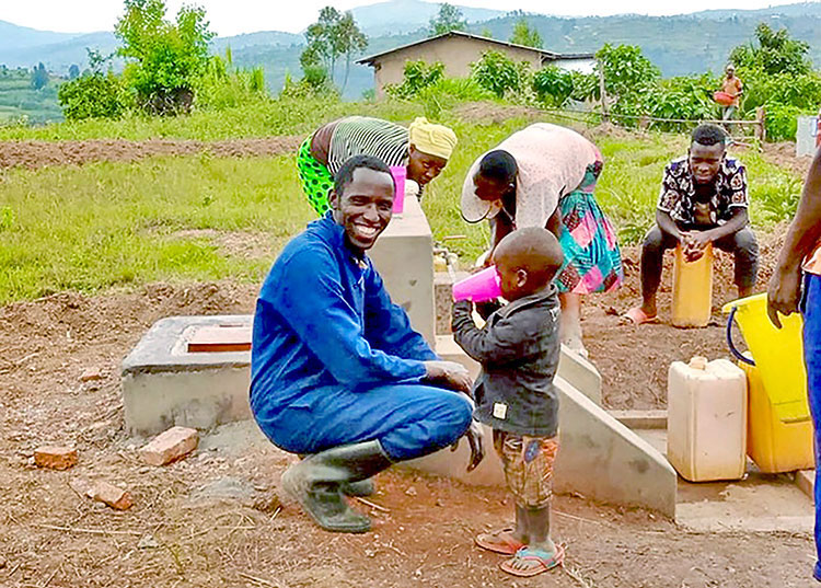 Image of safe water in Rwanda