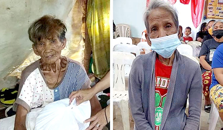 Image of Salvacion before and after healing