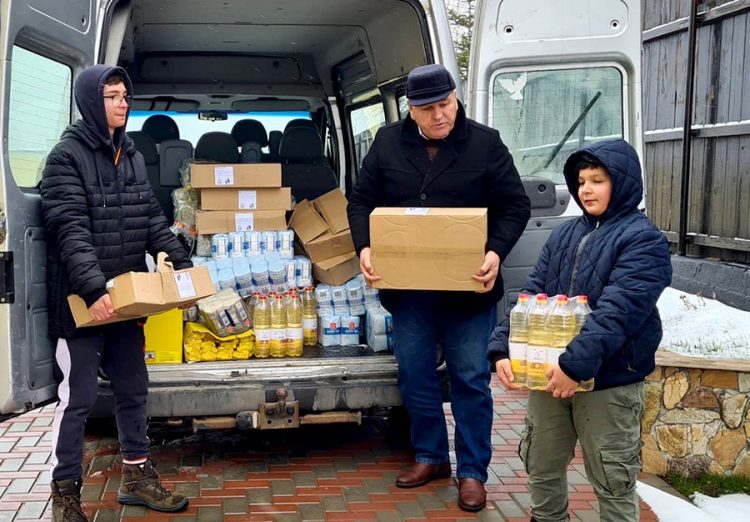 Image of relief for Ukraine refugees