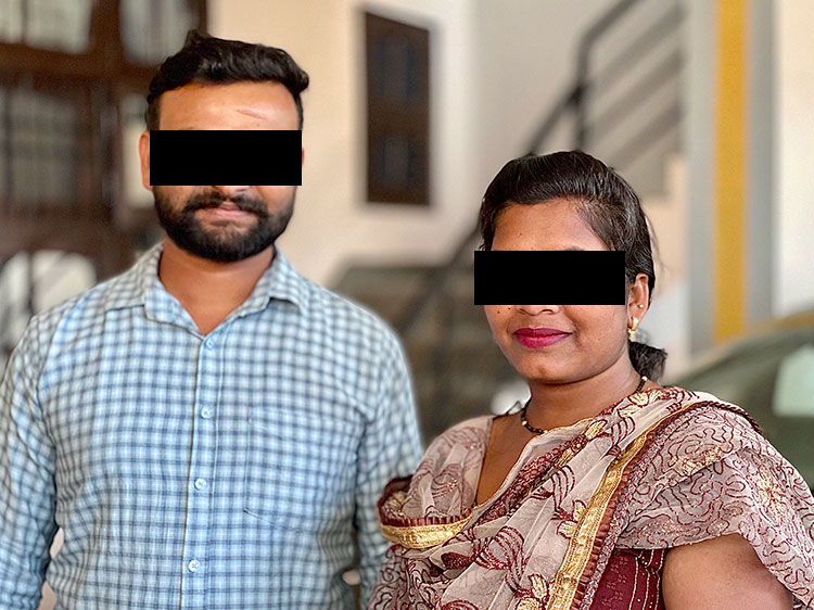 Image of missionary couple in India